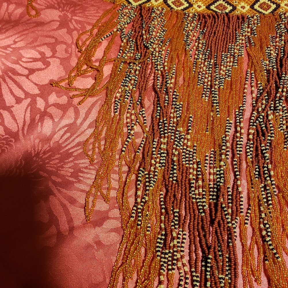 Vintage Beaded Necklace From The 70's - image 5